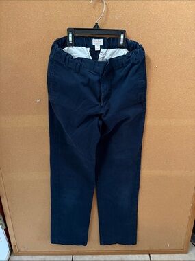 Cat & Jack Navy Elastic-Waist Chino Pants